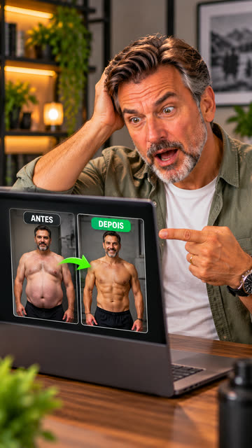 Reação a um antes e depois